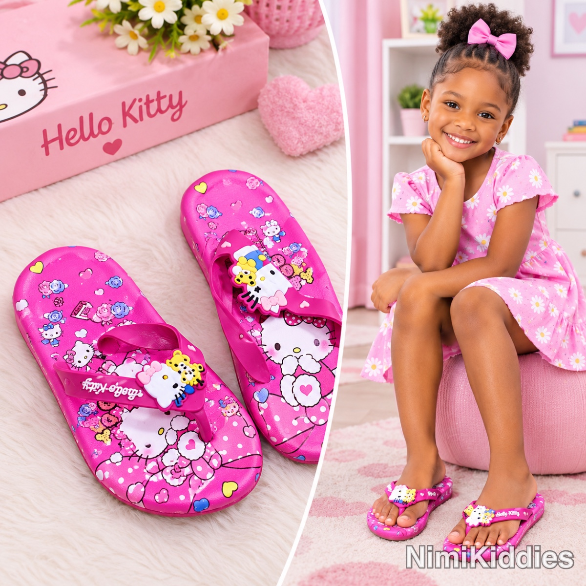 Hello Kitty Girls Slippers