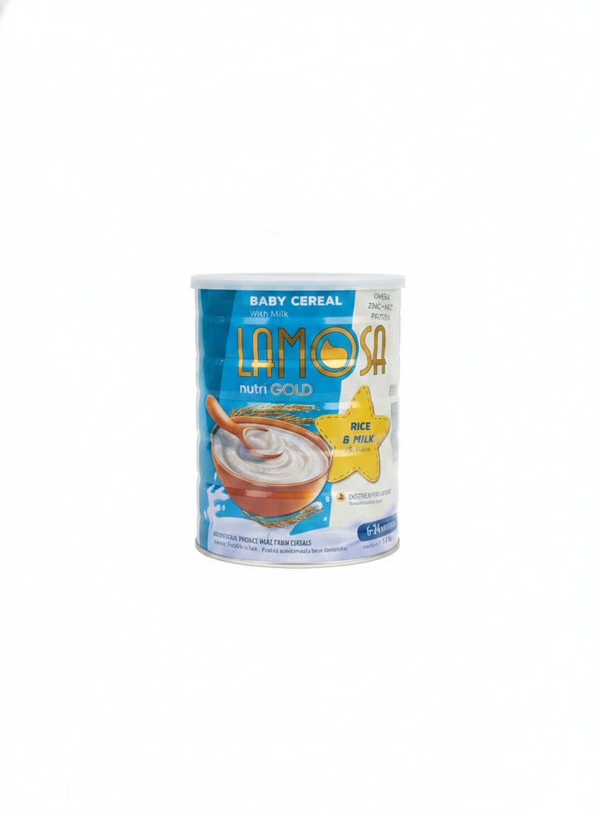 Lamosa Nutrigold Baby Cereal With Milk 1.5kg (Rice & Milk)