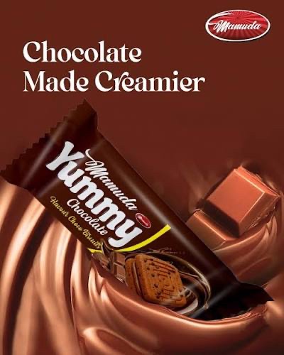 Mamuda Yummy Chocolate Flavour Biscuit 100g.