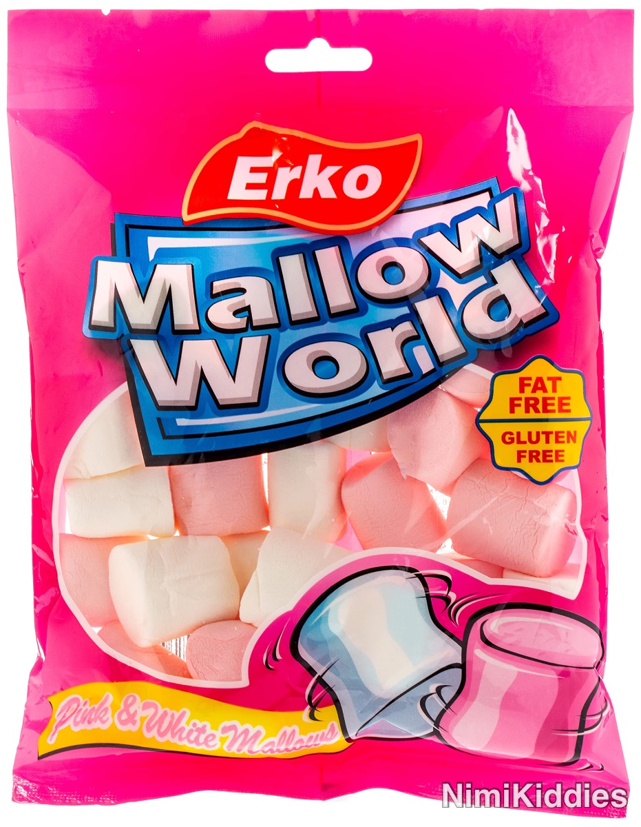 Erko Mallow World Pink & White 150g.