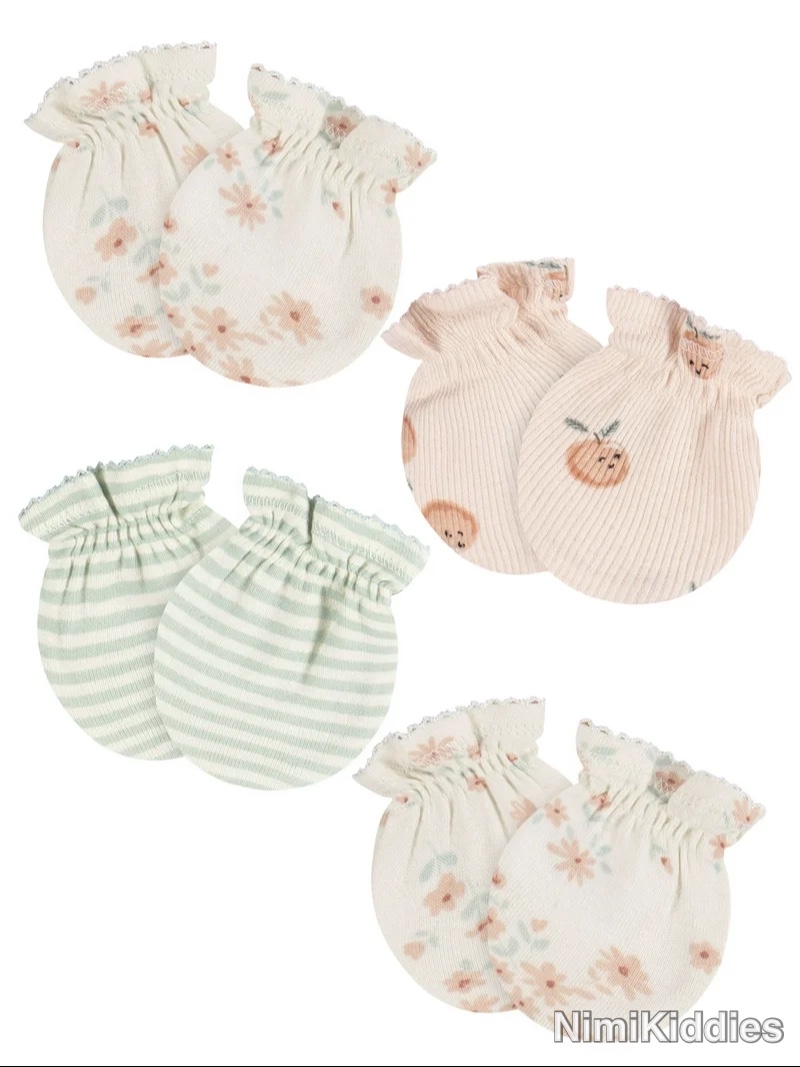 Baby mitten 4 pack set