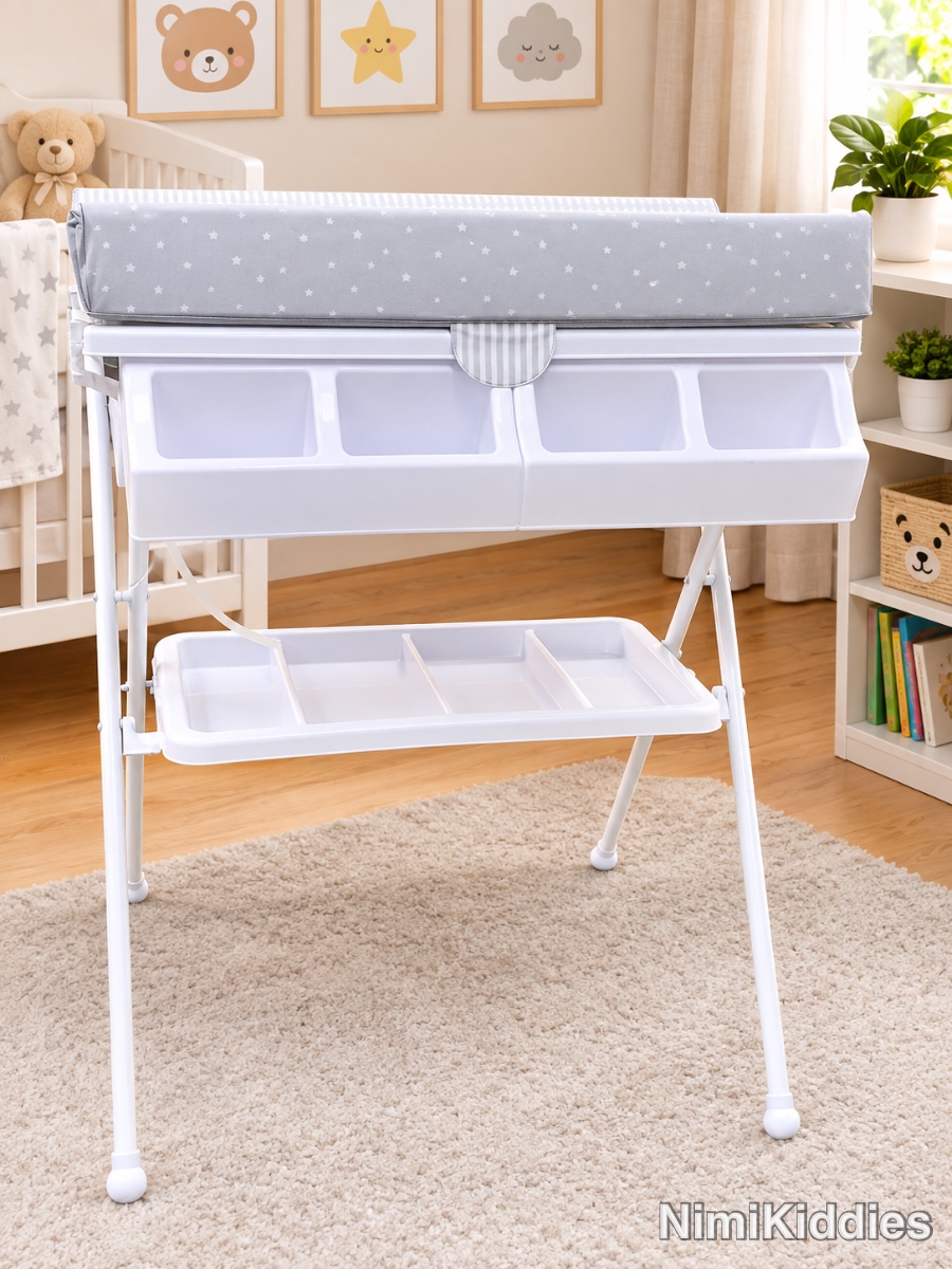 Baby cute 2 layer standing bath