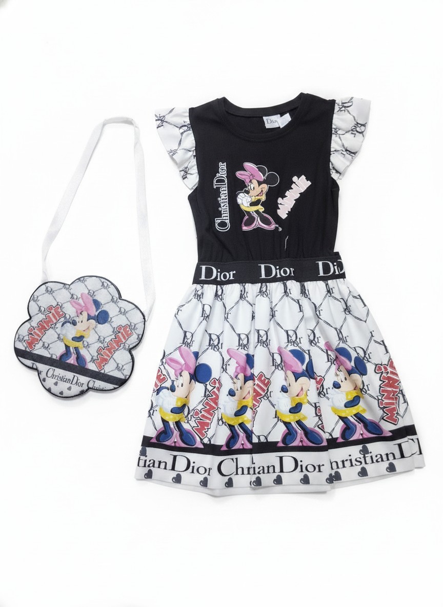 Christian Dior Minnie Mouse Gown And Purse