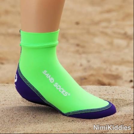 Fluorescent sand 2 pair kids booties sock