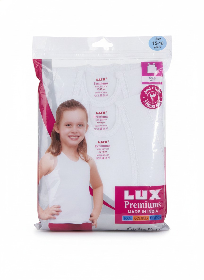 Lux premiums Girls singlet