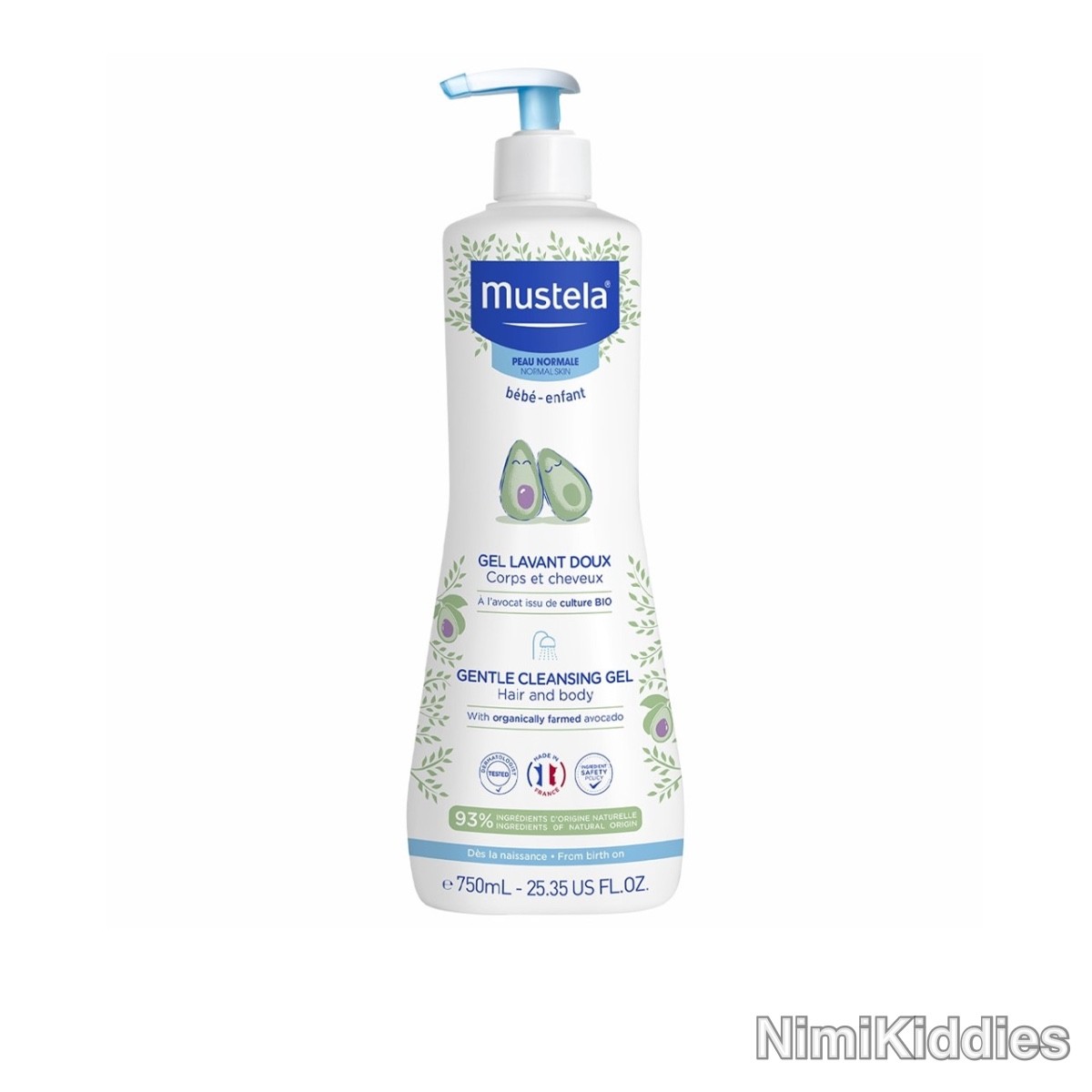 Mustela Gentle Cleansing Gel Hair And Body 750ml