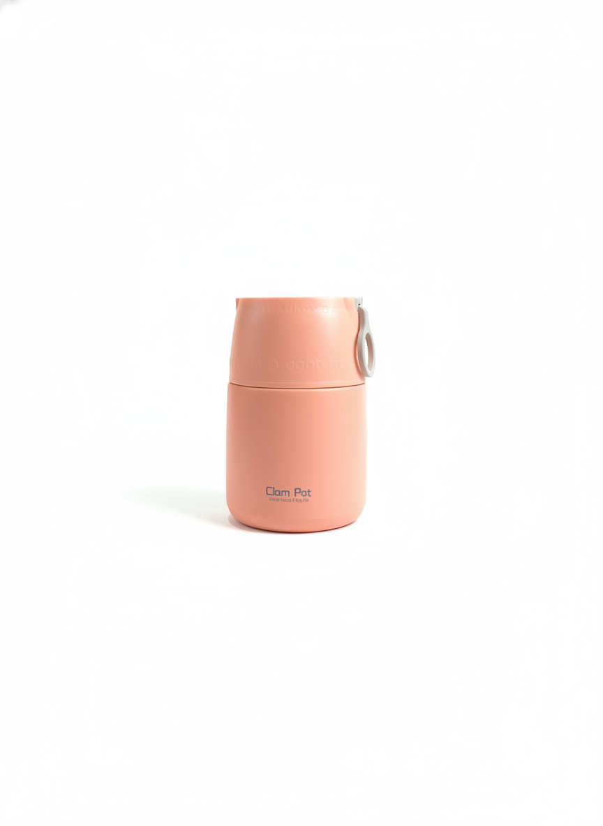 Braised Burning Stainless Steel Clam pot food flask SUS304 500ml.