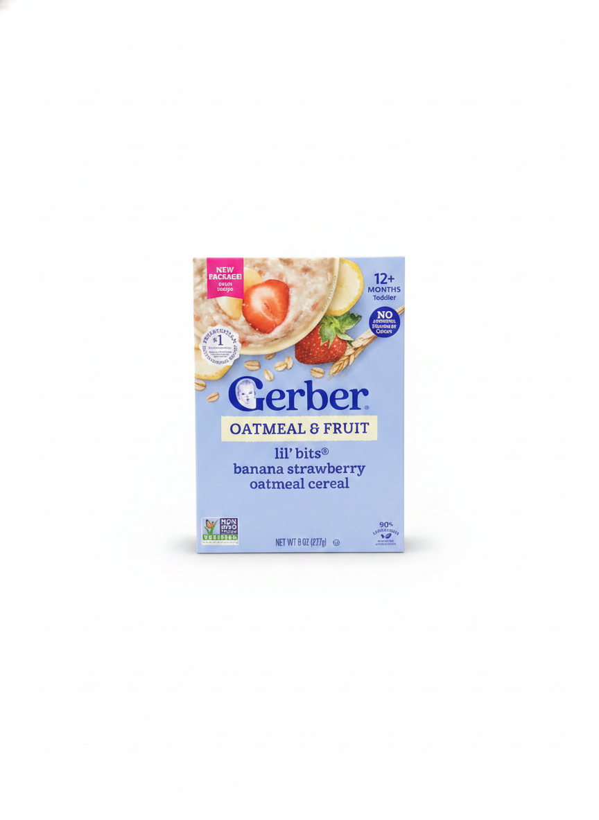 Gerber Oatmeal & Fruit Lil Bits Banana Strawberry 227g.