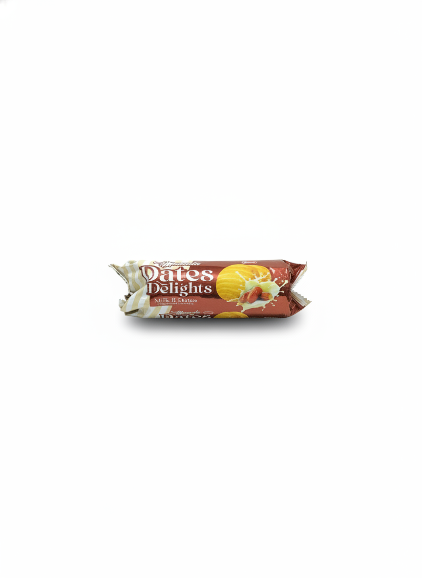 Mamuda Dates Delights Milk & Dates Flavored Biscuit 85g.