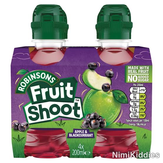 Robinsons Fruit Shoot Apple & Blackcurrant 4x200ml (Single Roll).
