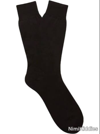 Plain blue long socks