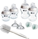Tommee Tippee Natural Start Glass Bottles 0m+  (Newborn Starter Set) 7 Piece Set