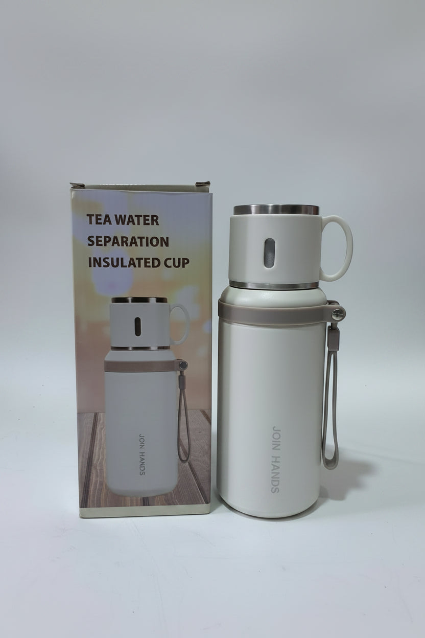 Tea Water Seperation Insulated Cup (Join Hands)